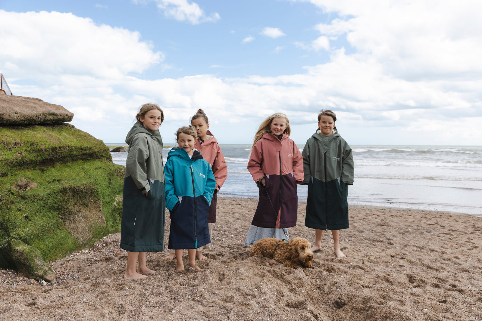 Kids Waterproof Changing Robe | Antique Olive