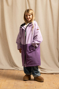 Kids Waterproof Changing Robe | Lilac