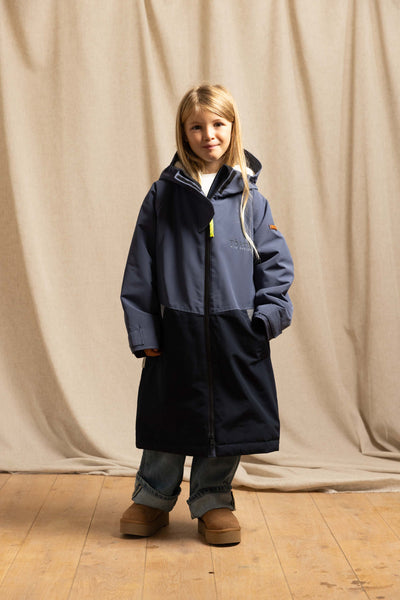Kids Waterproof Changing Robe | Navy