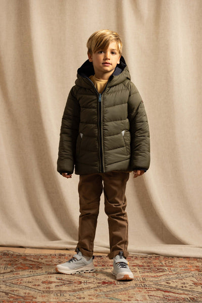 EcoReversible Puffer Jacket | Ink Navy / Khaki