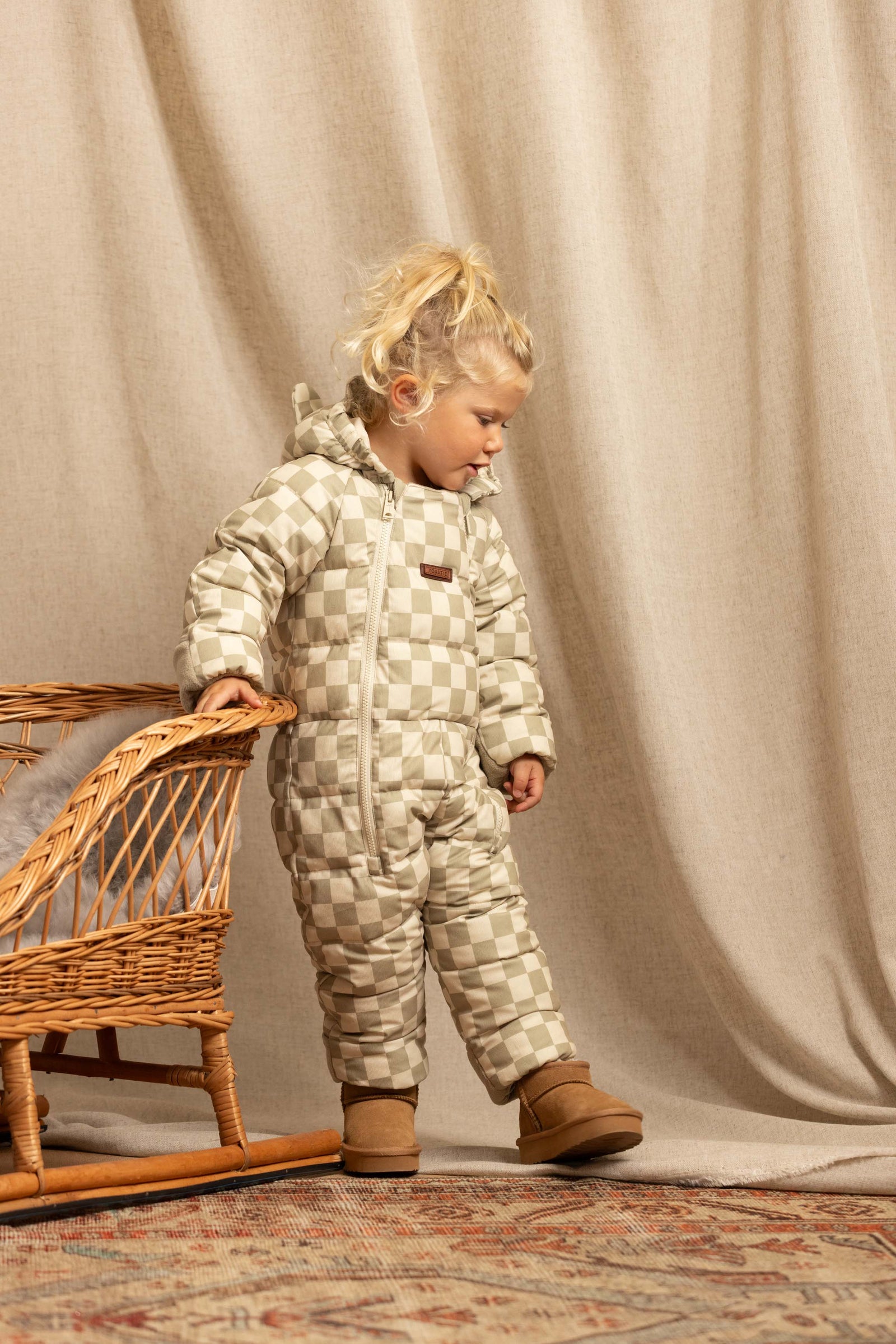 Quilted Snowsuit | Sage Micro Cord