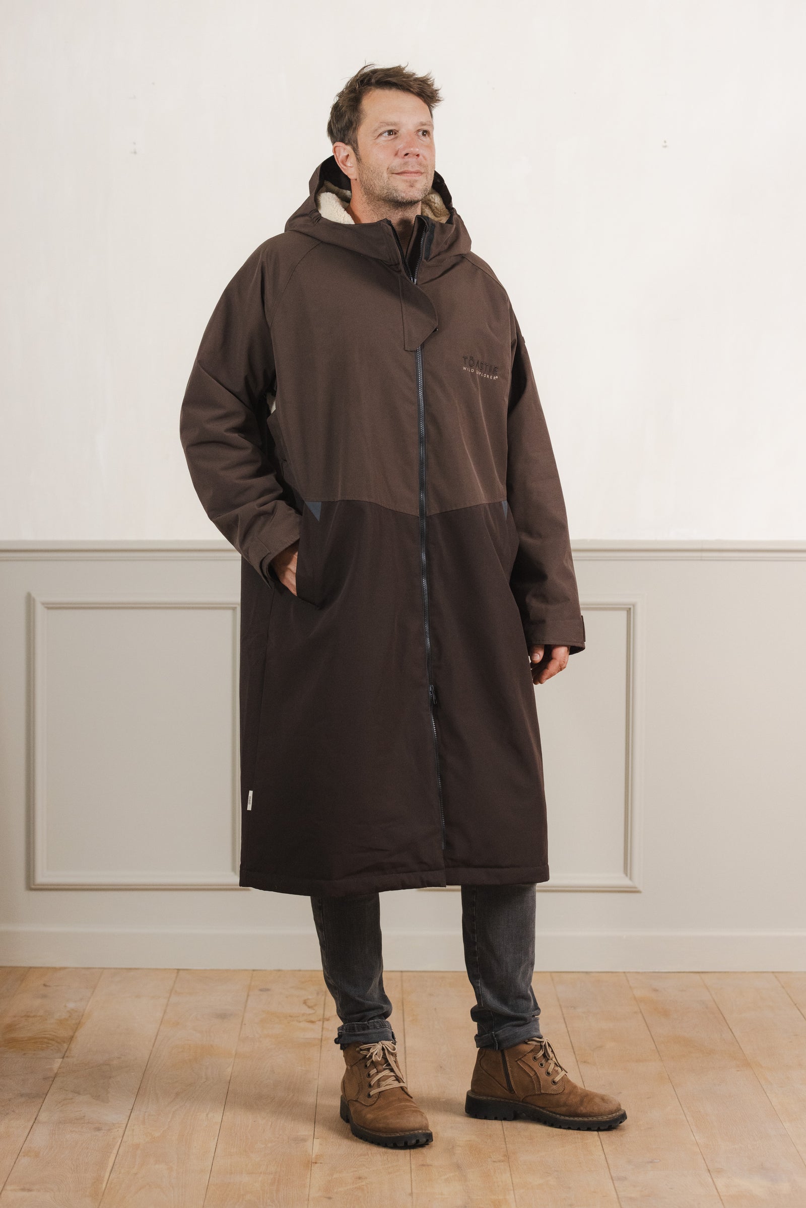 Adult Weatherproof Changing Robe | Truffle