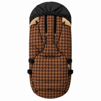 Pram Footmuff | Toffee Houndstooth