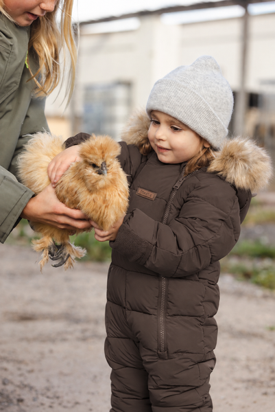 Cloud Onesie Fur Trim Snowsuit | Truffle