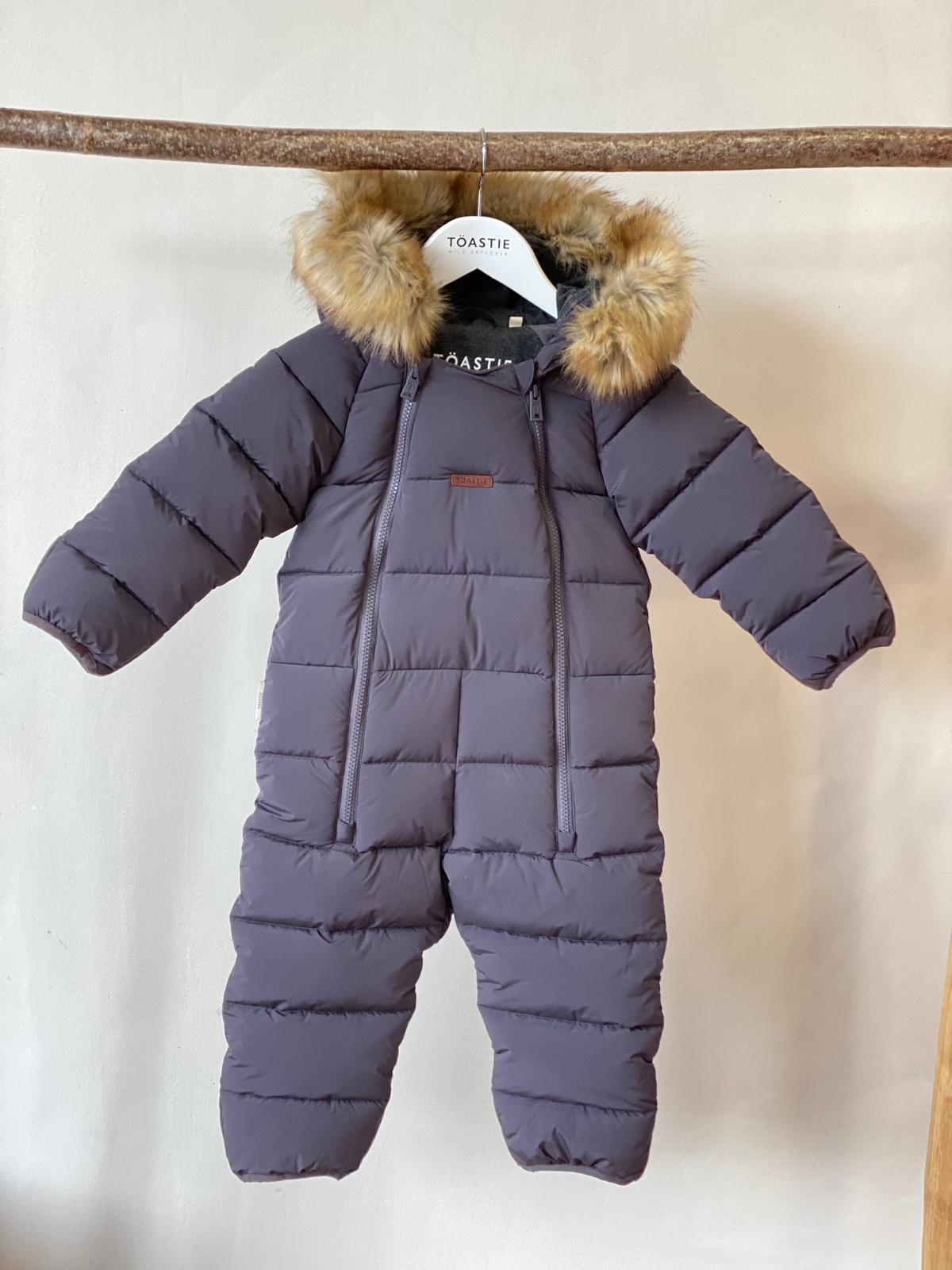 PRELOVED Fur Trim Cloud Onesie | Mauve (2-3 YRS)