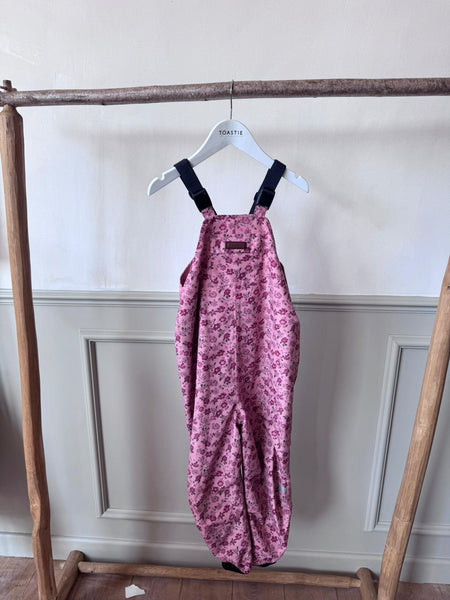 PRELOVED Dungarees | Pink Floral (5-6 YRS)