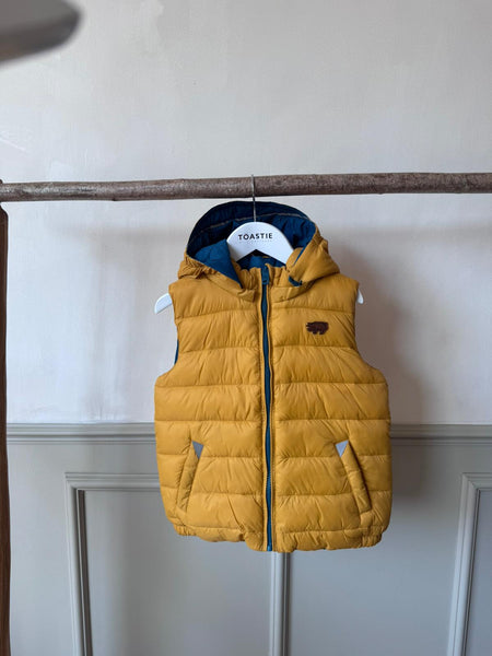 PRELOVED EcoReversible Gilet Teal | Ochre (5-6 YRS)