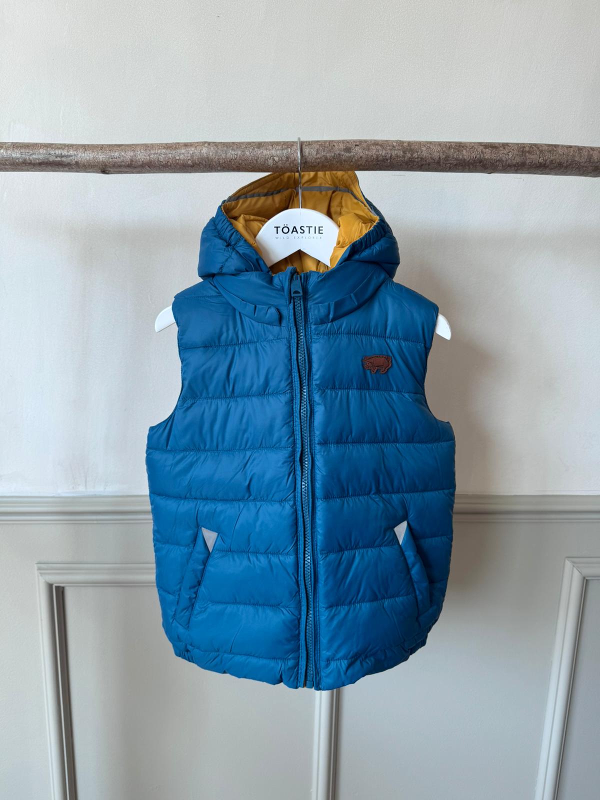 PRELOVED EcoReversible Gilet Teal | Ochre (5-6 YRS)