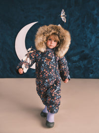 Quilted Snowsuit | Floral Nightscape