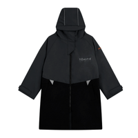 Kids Waterproof Changing Robe | Black