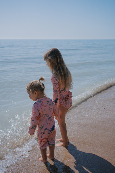 UV Protector Swim Onesie | Horses and Ribbons