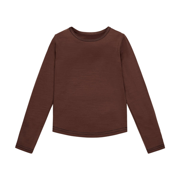 Merino Long Sleeve | Chocolate Brown