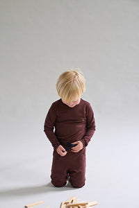 Merino Long Sleeve, Chocolate Brown