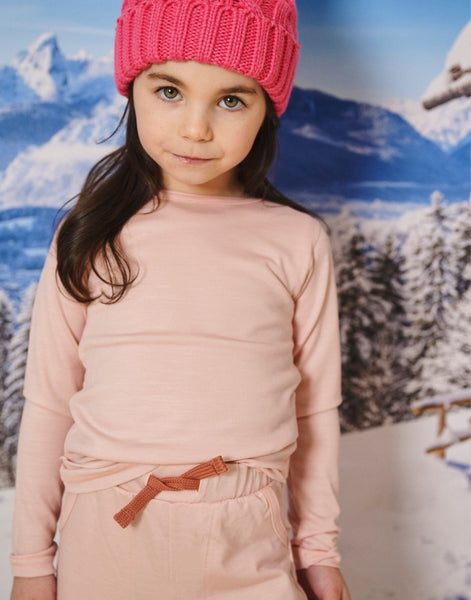 Merino Long Sleeve | Pink Peach Blossom
