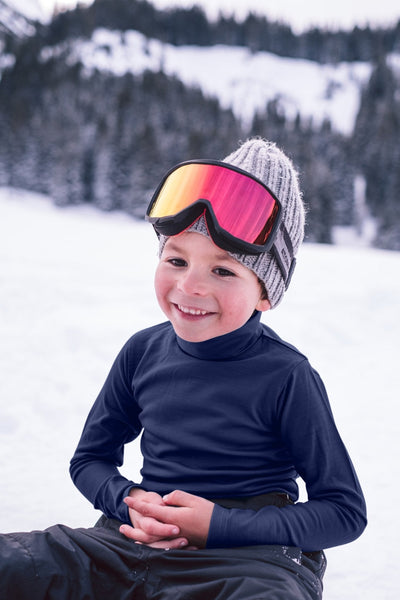 Merino Polo Neck | French Navy