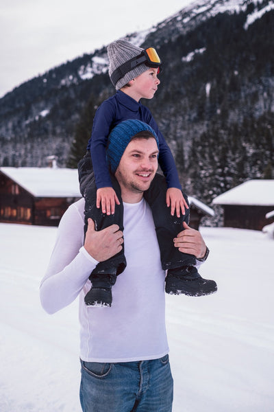 Merino Polo Neck | French Navy