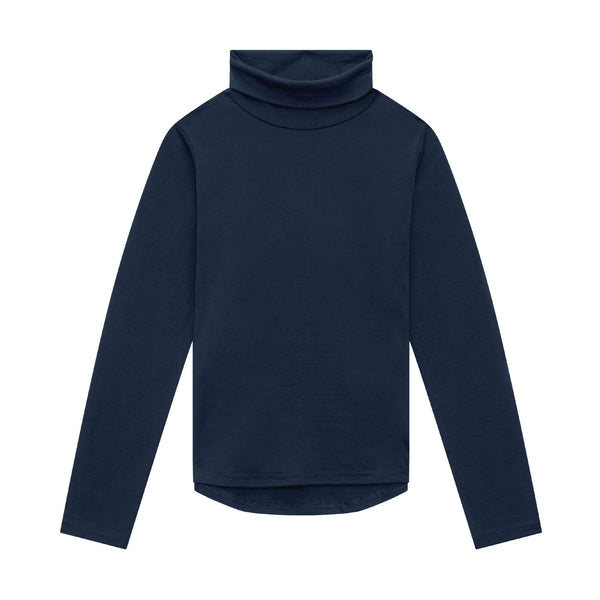 Merino Polo Neck | French Navy