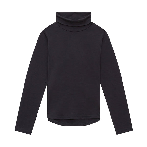Merino Polo Neck | Midnight Blue