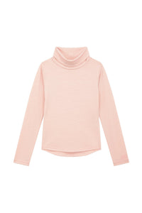 Merino Polo Neck, Pink Peach Blossom
