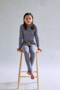 Merino Polo Neck, Pink Peach Blossom