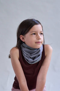 Merino Snood, Grey Marle