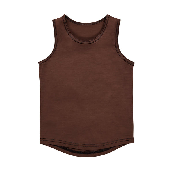 Merino Tank | Chocolate Brown