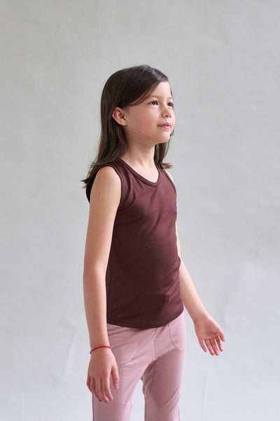 Merino Tank | Chocolate Brown