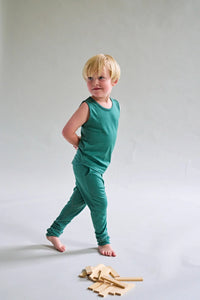 Smalls Merino Tank | Emerald Green