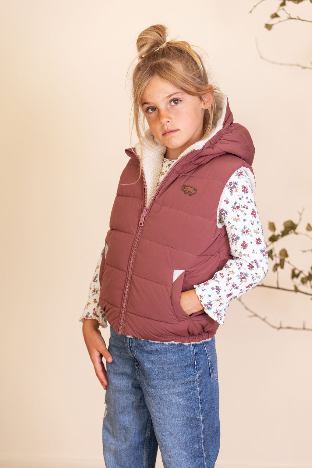 Matte Berry | Sherpa EcoReversible Gilet
