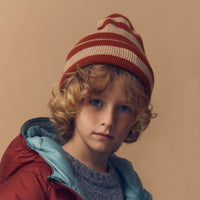 TAMARIND STRIPE CASHMERE BEANIE